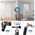 thumbnail image 6 of Urbanest Adjustable Single Curtain Rod Set Doorknob Finials – 1 -Inch Diameter, With Black Rod, 84–120 Inches, 6 of 6