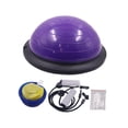 thumbnail image 4 of Pelota De Equilibrio De Media Base Antideslizante Para Entrenamiento De Equilibrio En Casa, Gimnasio, Fuerza Central, Color Morado Púrpura, 4 of 8