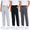 Assorted Colors Set L, variant on DARESAY Mens Joggers- Quick-Dry Mens Jogging Pants, Elastic Waist With Two Side Pockets, Athletic, Active Pants for Men, 3-Pack, Regular and Big Mens
