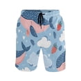 thumbnail image 2 of Ckdifva Whale Strawberry Clouds Men's Board Shorts Swim Trunks Drawstring Summer Beach Golf Shorts Quick Dry with Pockets, 2 of 8
