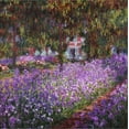 thumbnail image 2 of Art.com The Artist's Garden At Giverny, c.1900 Stretched Canvas Print Wall Art by Claude Monet, 24" x 24", 2 of 4