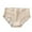 Beige, variant on Womens Underwear Stretchy Mid Waisted Underwear Solid Color Comfort Hipster Panties Ladies Underpants Lace Underpants(Blue,M)