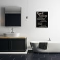 thumbnail image 2 of Stupell Home Décor Guest Rating Five Star Bathroom Black Funny Word Design, 24 in x 30 in, Design by Daphne Polselli, 2 of 6