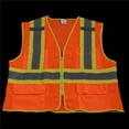 thumbnail image 1 of Petra Roc OVM2-CB1-2X-3X Safety Vest Ansi Class Ii Orange Mesh Contrast Binding, 2X & 3X, 1 of 1