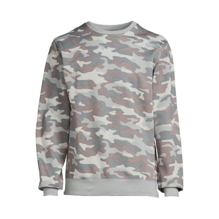 Mens camo crewneck sweatshirt best sale