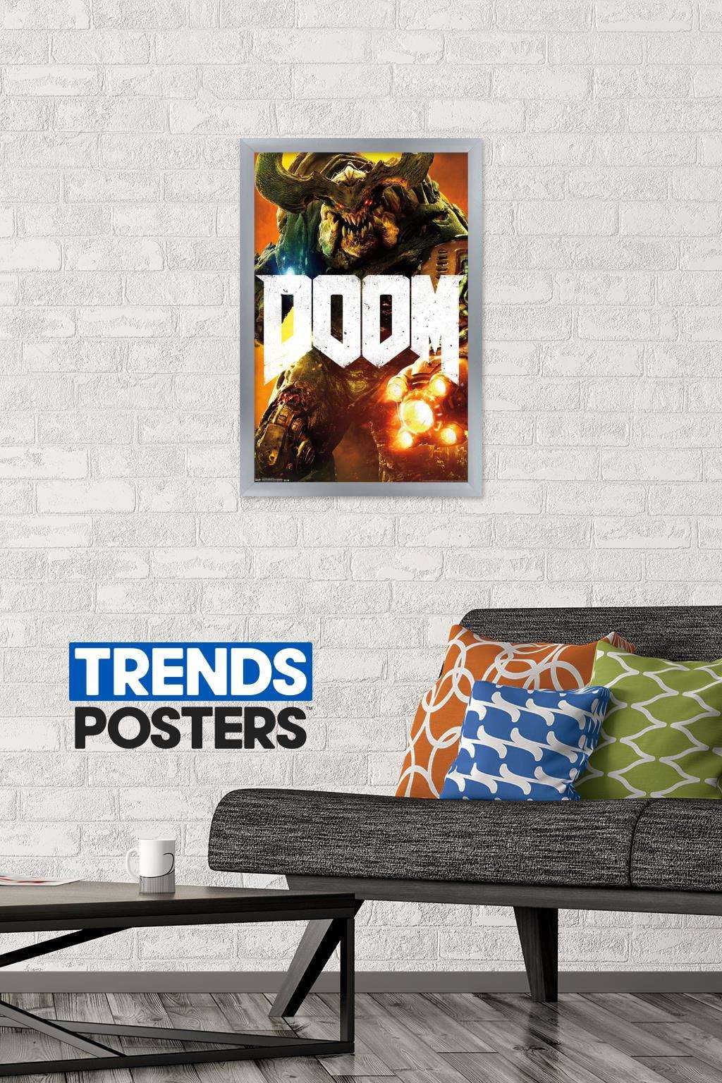 Doom - Cyber Demon Wall Poster, 14.725" x 22.375" Framed