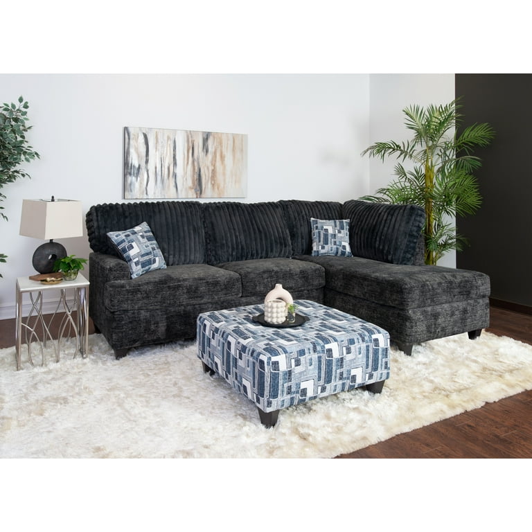 Roundhill Furniture Nexus 2-PC Living Room Set, L-shape Sectional