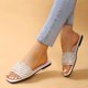 thumbnail image 5 of Amzcrzy Zapatos de mujer,Zapatos de mujer,Zapatillas de mujer, Sandalias de mujer, zapatos, sandalias brillantes para mujer, sandalias planas, chanclas, lindas sandalias elegantes para playa, sandali, 5 of 6