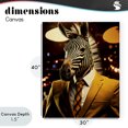 thumbnail image 4 of Stupell Industries Glam Trendy Debonair Zebra Canvas Art, 30 x 40, by Ray Powers, 4 of 8
