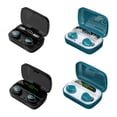 thumbnail image 2 of Cateissary Compatibilidad con Bluetooth 5.1 Auriculares impermeables en la oreja Pantalla digital Auriculares deportivos con micrófono Pantalla grande Cables de audio/vídeo Verde Klein scherm, 2 of 6