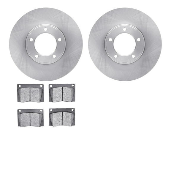 Dynamic Friction Company Front Brake Rotors with 5000 Advanced Brake Pads 6502-20037