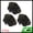 Black, variant on Unique Bargains Reusable Dots Double Layer Shower Cap 3 Pcs Black