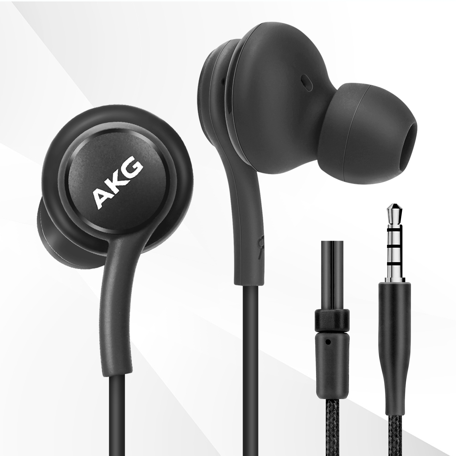 UrbanX Wired 3.5MM Jack Durable Earphones Earbuds w Microphone and Volume Control, Deep Bass Clear Sound Noise Isolating in Ear Headphones, Ear Buds for Samsung Z4 - image 2 of 7
