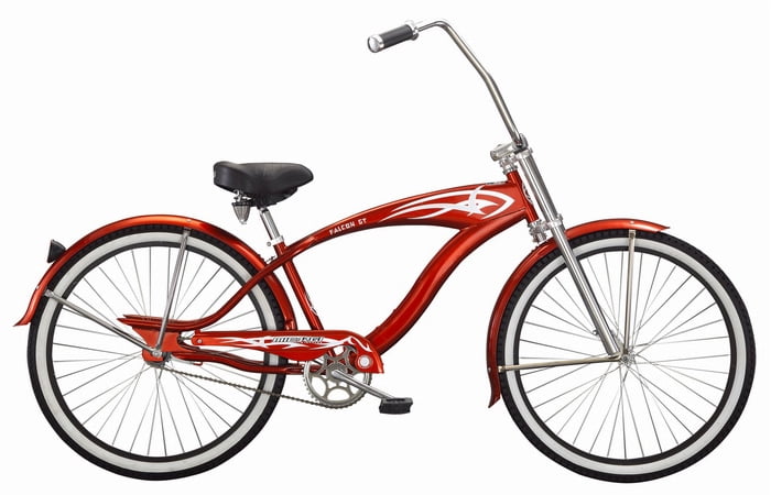 red chopper bicycle