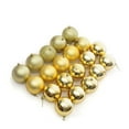 thumbnail image 2 of Christmas Balls 24-Pack Shatterproof Electroplated Ornaments 1.57 Inches for Christmas Tree Decorations Holiday Party Hanging Balls in Storage Barrel Festive Decor, 2 of 4
