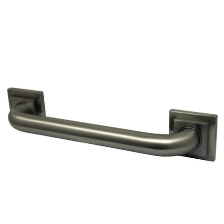 Kingston Brass DR614128 Claremont 12" Wall Mount Grab Bar, 1-1/4" Diameter, Brushed Nickel