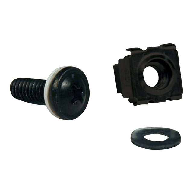 Tripp Lite Rack Enclosure Cabinet Square Hole Hardware Kit Screws, Washers - Rack screws, nuts and washers