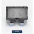 thumbnail image 5 of Toma de corriente para exteriores, caja de toma de corriente IP66 resistente al agua y a la intemperie, enchufe para exteriores, enchufe bloqueable con cubierta transparente, 5 of 5