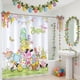 thumbnail image 1 of Cortina de Baño de Pascua, Sin Taladros, con 12 Ganchos, 1 of 6