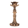 thumbnail image 4 of Candelabro vintage tallado, hermoso candelabro de pilar de bronce tallado para bodas y cumpleaños., 4 of 14
