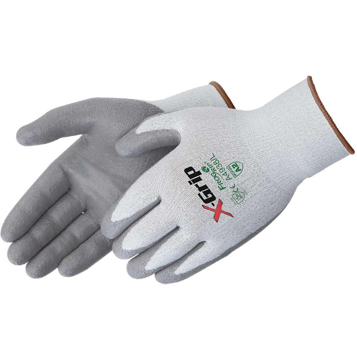 XGrip Cut Resistant Gray Polyurethane Palm Coated Gloves, 13gauge, MD