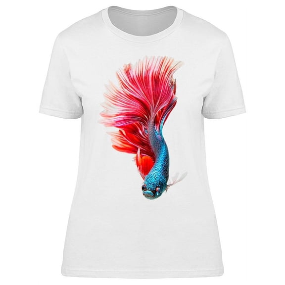Frontview Gorgeous Tail Betta T-Shirt Women -Image by Shutterstock, Female XX-Large