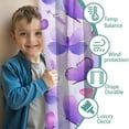 thumbnail image 3 of Blackout Kids Curtains,Purple Butterfly Lavender Pattern Childrens Insulated Curtains Set Of 2,Bedroom Essentials,Toddler Room Decor 42"x84", 3 of 5