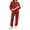 Red, variant on Womens Sweatsuits Plaid Printed Crewneck Sweatshirt Sports Jogger Pants Sets Loose Fit Casual Fall Outfits (XL, Light Blue)