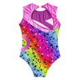 thumbnail image 4 of inhzoy Kids Girls Sleeveless Ballet Leotard for Gymnastics Starry Rainbow 12, 4 of 5