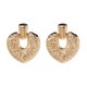 thumbnail image 1 of Moda mujer pendientes de aleación en forma de corazón decoración accesorio de joyería (oro), 1 of 2
