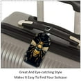 thumbnail image 3 of Square 2Pack PU Leather Bee Cruise Luggage Tag with Privacy Cover and Name ID Tag for Travel Handbags Backpacks Luggage Tags, 3 of 6