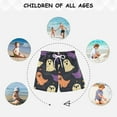 thumbnail image 6 of FORMRS Boys Swim Trunks Quick Dry Mesh Liner Boardshorts Sizes XS-XL, Purple Halloween Ghosts, 6 of 7