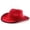 Red, variant on TIANZEN Classic Red Ribbon Western Cowboy Hat Jazz Fedora Unisex Ethnic Style Wide Brim Headwear Hats for Men