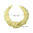thumbnail image 2 of Unique Bargains 1Pc Cute Makeup Headband Puffy Spa Fabric Yellow Headband for Washing Face, 2 of 7