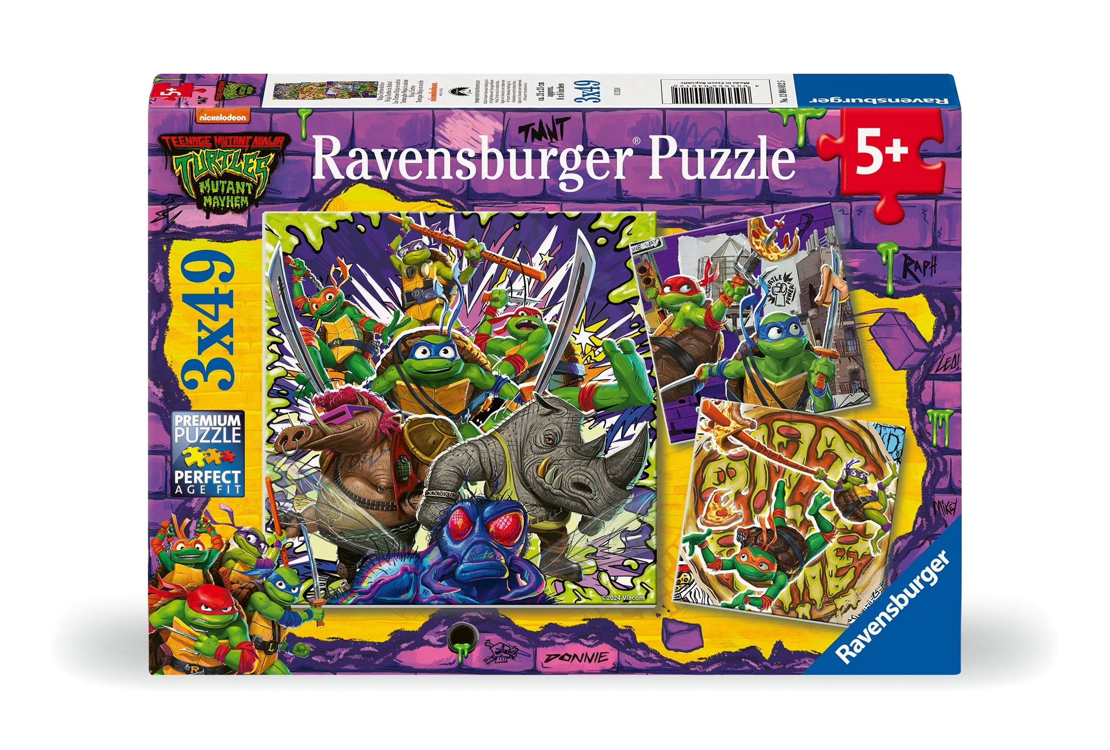 Ravensburger Teenage Mutant Ninja Turtles 3 x 49pc Jigsaw Puzzle