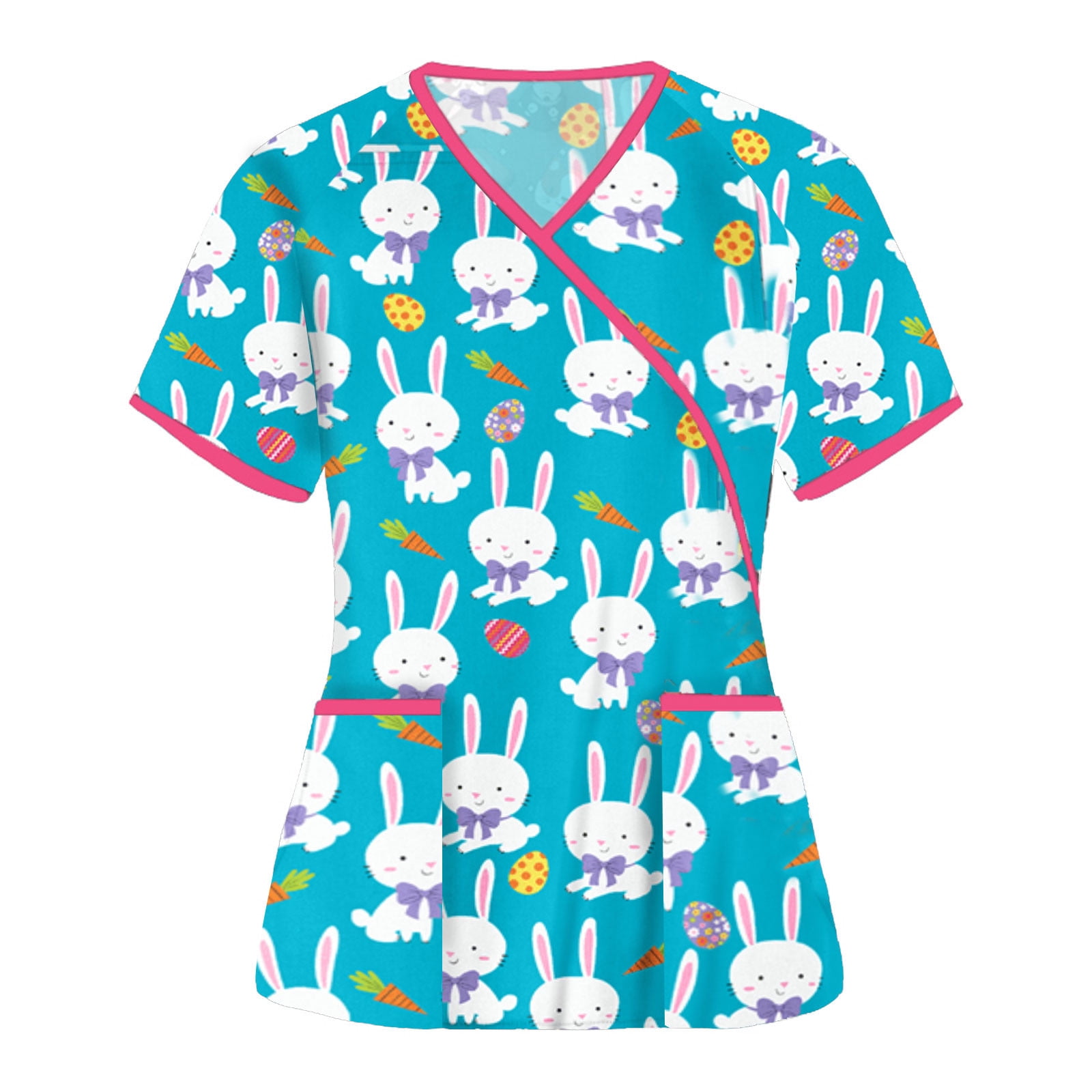 Womens Tops Short Sleeve V-Neck Tops 