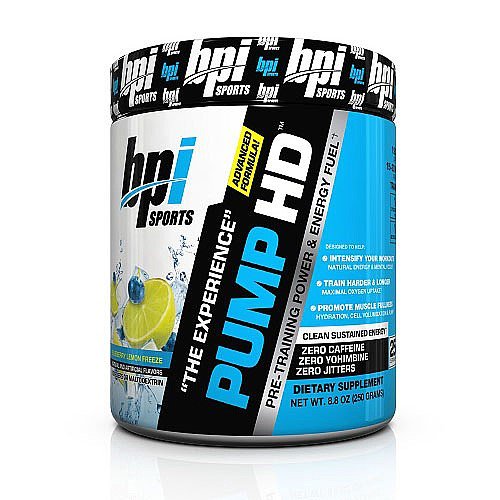 Bpi Sports Pump Hd Pre Workout Energy Fuel Powder Blueberry Lemon Freeze 25 Servings Walmart Com