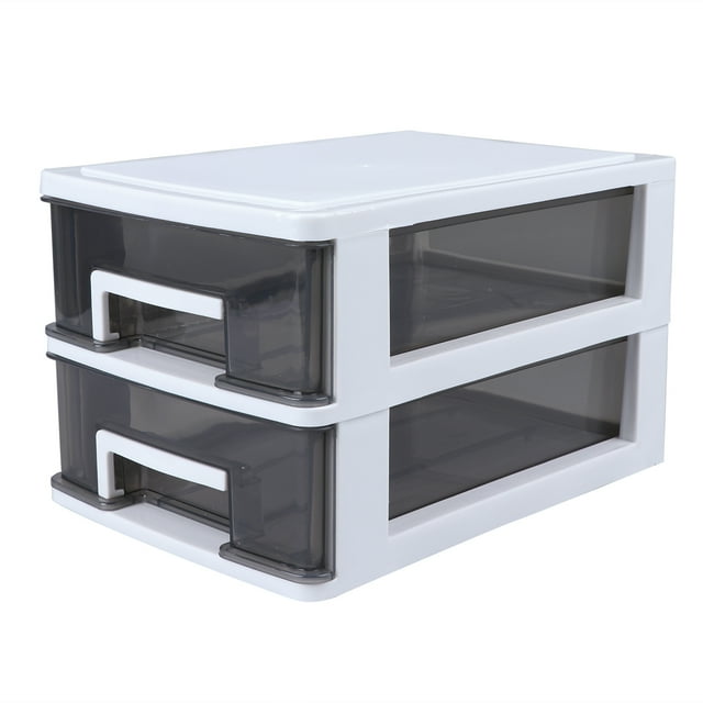 Household Double-layer Storage Cabinet Plastic Drawer Type Closet Portable Multifunction Dustproof Storage Rack Organize