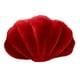 thumbnail image 5 of Almohadas decorativas de concha, almohada de felpa suave, adorno multifuncional, encantadora manta Rojo, 5 of 9