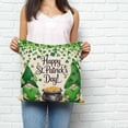 thumbnail image 2 of St. Patrick's Day Pillow Covers 20x20 Inch Decorative Throw Pillow Cover, Spring Lucky Shamrocks Gnomes Vintage Sofa Pillowcases Accent Cushion Case Home Decor Bedroom Living Room, 2 of 6