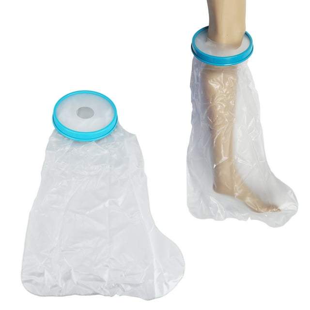 Leg Cast Covers, Reusable Waterproof Short Leg Cast Cover Elastic For Aduts For Leg Wound