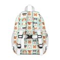 thumbnail image 3 of Lovely Dog Breeds Backpack for School,Cute School Bag,Schoolbag with Adjustable Shoulder Straps & Padded Back,15"x11.42"x5.5", 3 of 6