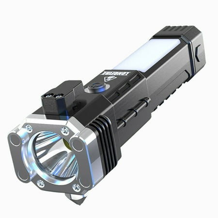 

ODPD Multi Functional Outdoor Auto Repair Work Lamp Emergency Window Breaking Escape Vehicle Mounted Strong Light Flashlight with Safety Hammer