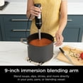 thumbnail image 4 of Ninja Foodi 650 Watt Hand Mixer, Immersion Blender, Electric Hand Mixer Combo With Whisk, Beaters, Black CI100, 4 of 12