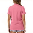 thumbnail image 5 of Hearthz Red Woman Polo Shirt Short Sleeve Collared Uniform Shirts Women Business Casual Golf Polo Shirts, 5 of 6