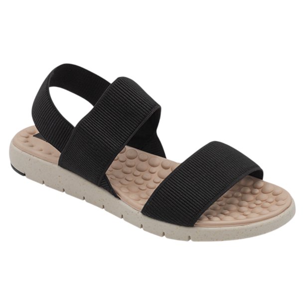 Sandalias de piso Daril en Textil – Negro