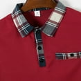 thumbnail image 5 of QATAINLAV Men's Casual Polos Shirts 2025 Summer Quick Dry Golf Tennis Shirt Fashion Plaid Block Short Sleeve Blouse Muscle Fit Workout Tops Red XXL Prime Sales Today Clearance, 5 of 8