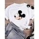 thumbnail image 1 of Disney Cartoon Clothing Casual Tee Shirt Mickey Mouse Women Holiday Summer Short Sleeve Print Fashion Graphic T-shirtsXXXL Gao Jinjia LED, 1 of 2