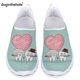 thumbnail image 1 of Doginthehole - Zapatos de mujer con dibujos divertidos de dientes, nuevos zapatos planos de malla transpirable para dentistas, mocasines ligeros con cepillo de dientes rosa, 1 of 5