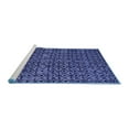thumbnail image 2 of Ahgly Company Machine Washable Indoor Rectangle Oriental Blue Modern Area Rugs, 8' x 10', 2 of 4